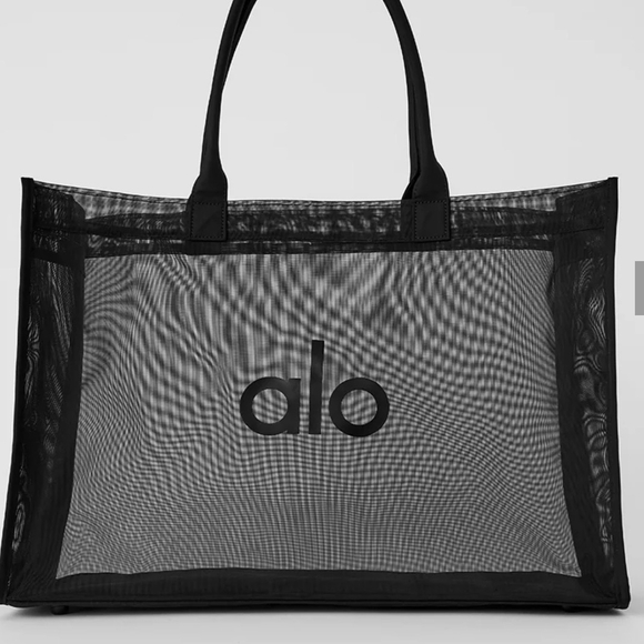 ALO Yoga Handbags - ALO Yoga Black Mesh Tote Bag